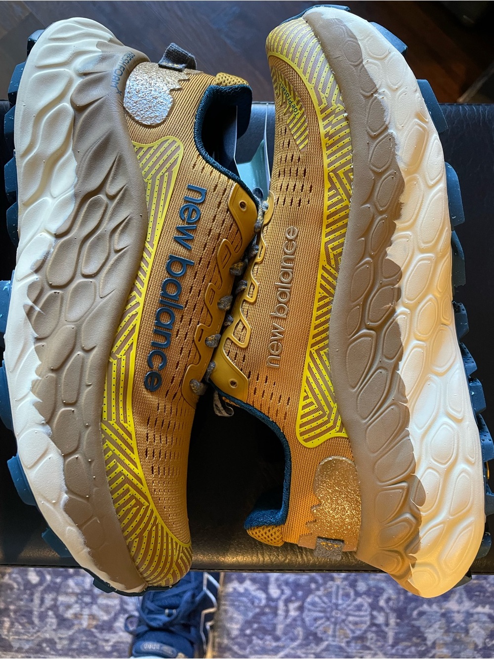 New Balance Fresh Foam Trail v3Yellow and Tan Trail Sneakers- discontinued